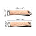 thumbnail image 4 of 2 Pcs Nail Cutter Set for Men and Women Stainless Steel Rose Gold Tone, 4 of 7