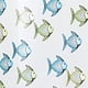 thumbnail image 3 of Cortina de ducha InterDesign Fishy 183 x 183 cm, color azul y verde, 3 of 9