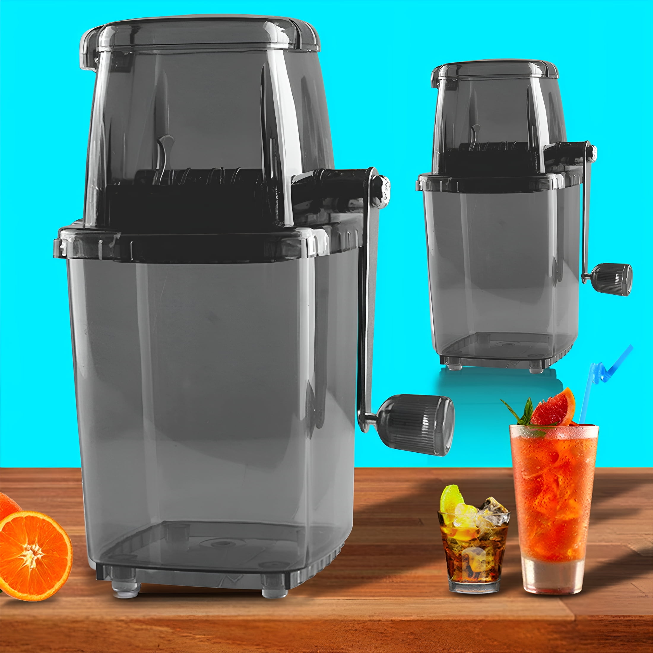 ACDANC Hand Crank Ice Crusher,Ice Shaver for Coarse or Fine Ice,Portable Ice Crusher for Drinks,Snow Cones,Slushies,Mini Ice Machine for Home Bar and Party