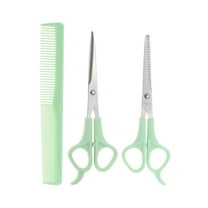Unique Bargains 1 Set Durable Hair Cutting Scissors for Hair Styling Green