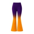 thumbnail image 6 of Cutuoiiu Womens Casual Gradient Color High Waist Flared Pants Loose Yoga Flare Trousers Gifts, 6 of 7