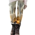 thumbnail image 2 of DDAPJ pyju Halloween Ghost Leggings for Women Novelty Holiday Party Tights High Waisted Stretch Yoga Running Pants Buttery Soft Ankle Length Leggings Beige XXL, 2 of 3
