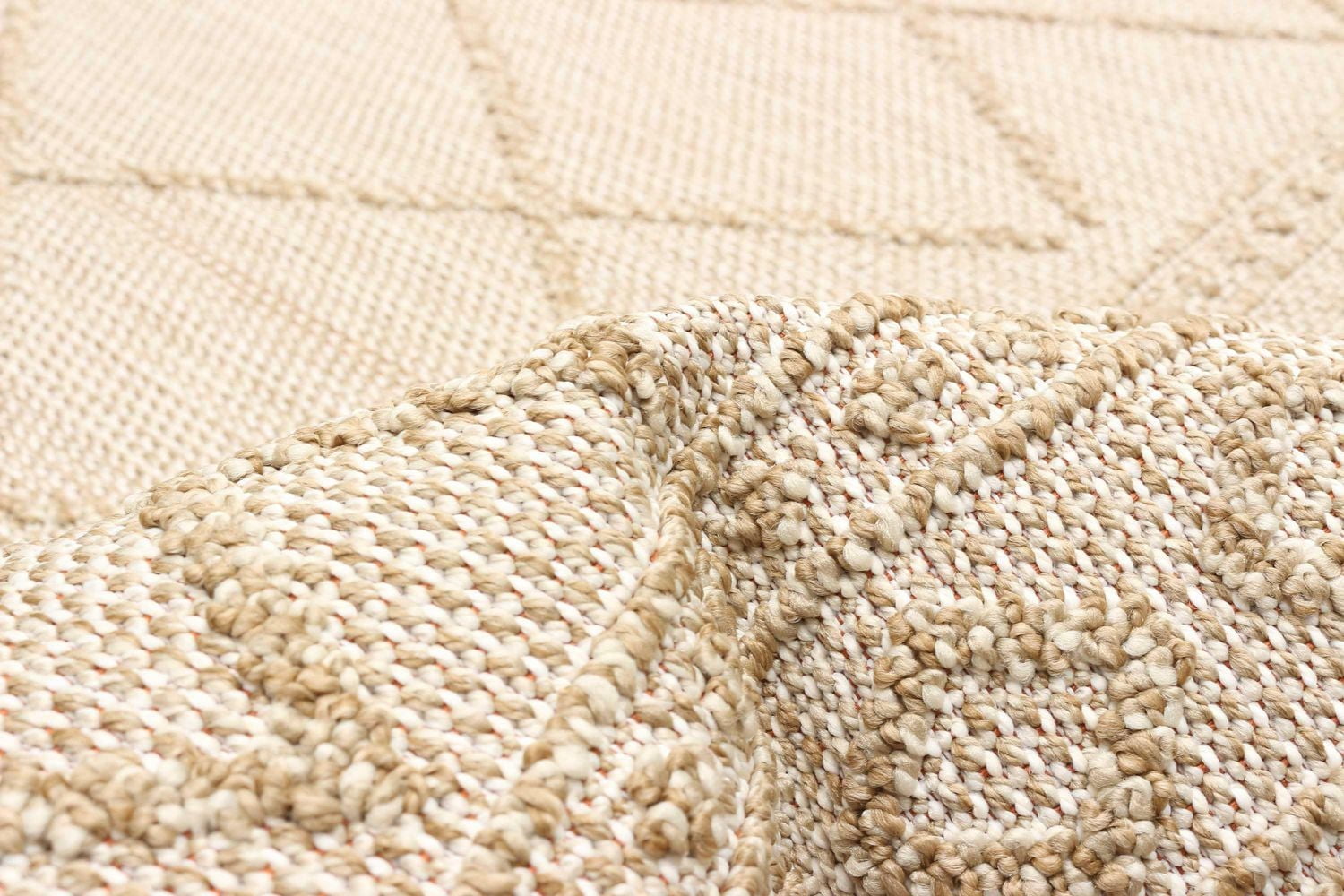 ECARPET Jute Style Area Rug for Bedroom, Living Room