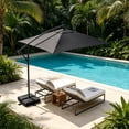 thumbnail image 3 of Parasol Rectangulaire de Remplacement pour Patio avec Protection pour Jardin, Cour, Marché, 3 of 4