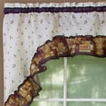 thumbnail image 4 of Achim Kitchen Curtain and Swag Set, Coffee, 36" x 57", 4 of 5