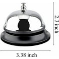 thumbnail image 5 of 1 PK Call Bell All-Metal Construction Desk Bell Counter bell Service for Hotel Bank, 5 of 6