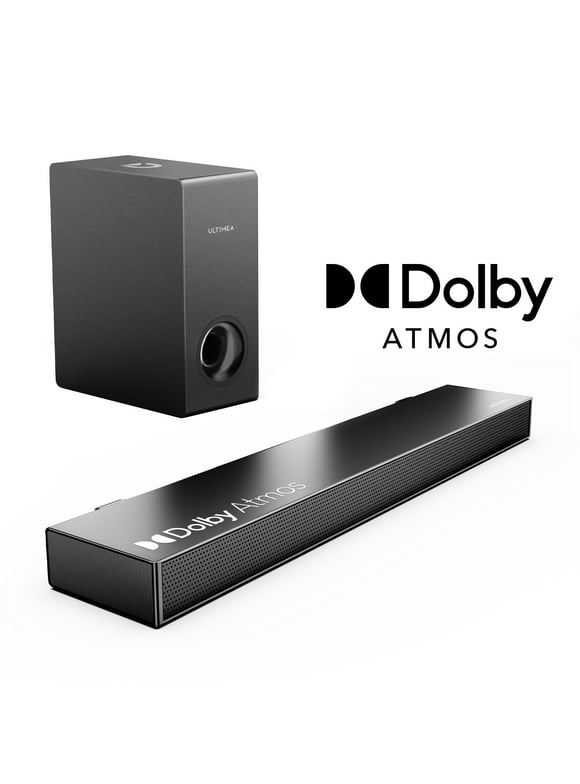 ULTIMEA Dolby Atmos Sound Bar for TV, 3D Surround Sound System for TV Speakers, 190W 2.1 Sound Bar with Subwoofer, Home Theater Sound Bars, Bluetooth Speaker Audio HDMI-eARC Nova S50 2023 Upgrade