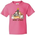 thumbnail image 3 of Inktastic Merry Catmas with Cat Tree and Yellow Star Youth T-Shirt, 3 of 5
