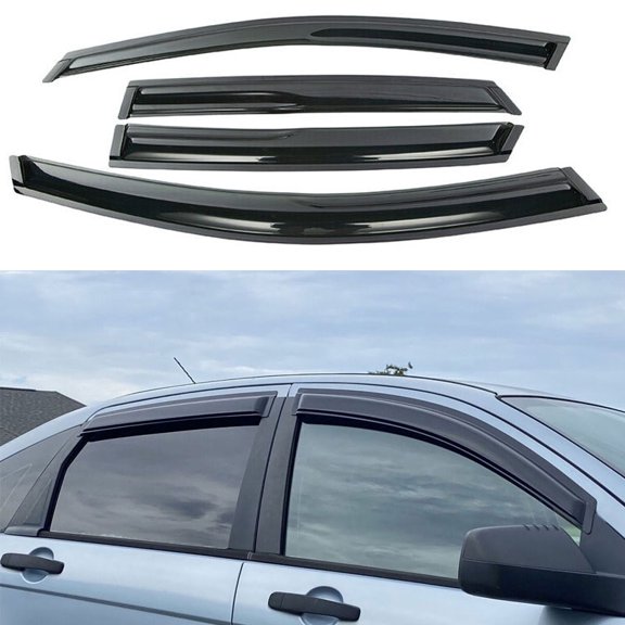 Possbay 4x For Ford FOCUS Sedan/5DR 2008-2011 Window Visor Sun Vent Rain Guard Deflector