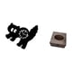 thumbnail image 5 of Reloj de pared decorativo con forma de gato, estuche para pañuelos de escritorio, caja de papel , silencioso, acrílico, sin , ide, 5 of 8