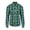 Mint Blue, variant on Men's All Cotton Flannel Shirt, Long Sleeve Casual Button Up Plaid Shirt, Brushed Soft Outdoor Shirts