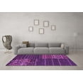 thumbnail image 3 of Ahgly Company Indoor Square Patchwork Purple Transitional Area Rugs, 3' Square, 3 of 4