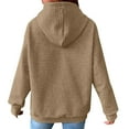 thumbnail image 7 of Gubotare Womens Oversized Acid Wash Hoodie Unisex Heavyweight Cotton Hoodies Fleece Vintage Washed Sweatshirt Women Men Comfy Sweatshirts for Women (Khaki,XXL), 7 of 7