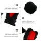 thumbnail image 3 of 1 juego de decoración para casco de motocicleta con orejas y cola de conejo. Accesorios para casco., 3 of 5