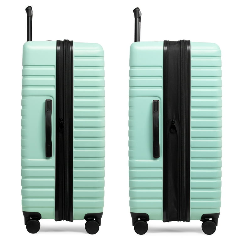 U.S. Traveler 30 Large Polycarbonate Hardside Suitcase Travel Luggage with Spinner Wheels Mint