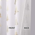 thumbnail image 5 of RONSHIN tree metal foil pattern cafe curtains are 36 inches long, and a variety of short-layer curtains with golden tree pole pockets, suitable for kitchen and bathroom curtains, 5 of 8