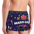 thumbnail image 5 of Kll Happy Mardi Gras Men'S Cotton Boxer Briefs Underwear-Large, 5 of 9