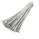 thumbnail image 1 of Bridas de acero inoxidable plateadas Gear GO de 4,6 x 200 mm (100 unidades), 1 of 7