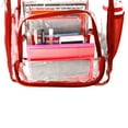 thumbnail image 6 of K-Cliffs Unisex Heavy Duty Clear  PVC Transparent Backpack in Red, Teen-Adult, 6 of 8