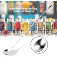 thumbnail image 4 of Mezcla de Acero Inoxidable, 12 Pulgadas Cucharas Mezcladoras de Cóctel de Acero Inoxidable con Patrón en Espiral Cuchara Agitadora de Cóctel de Mango Largo para Barra, 4 of 4