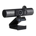 thumbnail image 2 of Cámara Web 4K con Enfoque Automático, Micrófono Integrado y Altavoces Duales para Streaming, Clases en Línea y Videollamadas, Rotación 360° y Tapa de Privacidad, Plug and Play., 2 of 6