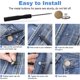 thumbnail image 5 of Premium 26 Sets Reemplazo de botones de jeans, Botones de metal sin coser para jeans, Botón instantáneo ajustable, Apretar o extender la cintura del pantalón, Extraíble y reutilizable, 5 of 5