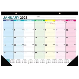 2026 Magnetic Fridge Calendar - 8x10 Inch Tear-Off Monthly Pad, Floral Design, With Julian Dates