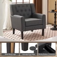 thumbnail image 3 of TEWLOSS Modern Accent Chair Arm Chair for Living Room, Gray, 3 of 11