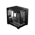 thumbnail image 2 of DIYPC DIY-CUBE01-BK Black USB3.0 Tempered Glass Micro ATX Gaming Computer Case w/ Dual Tempered Glass Panel. Fans Not Included, 2 of 6