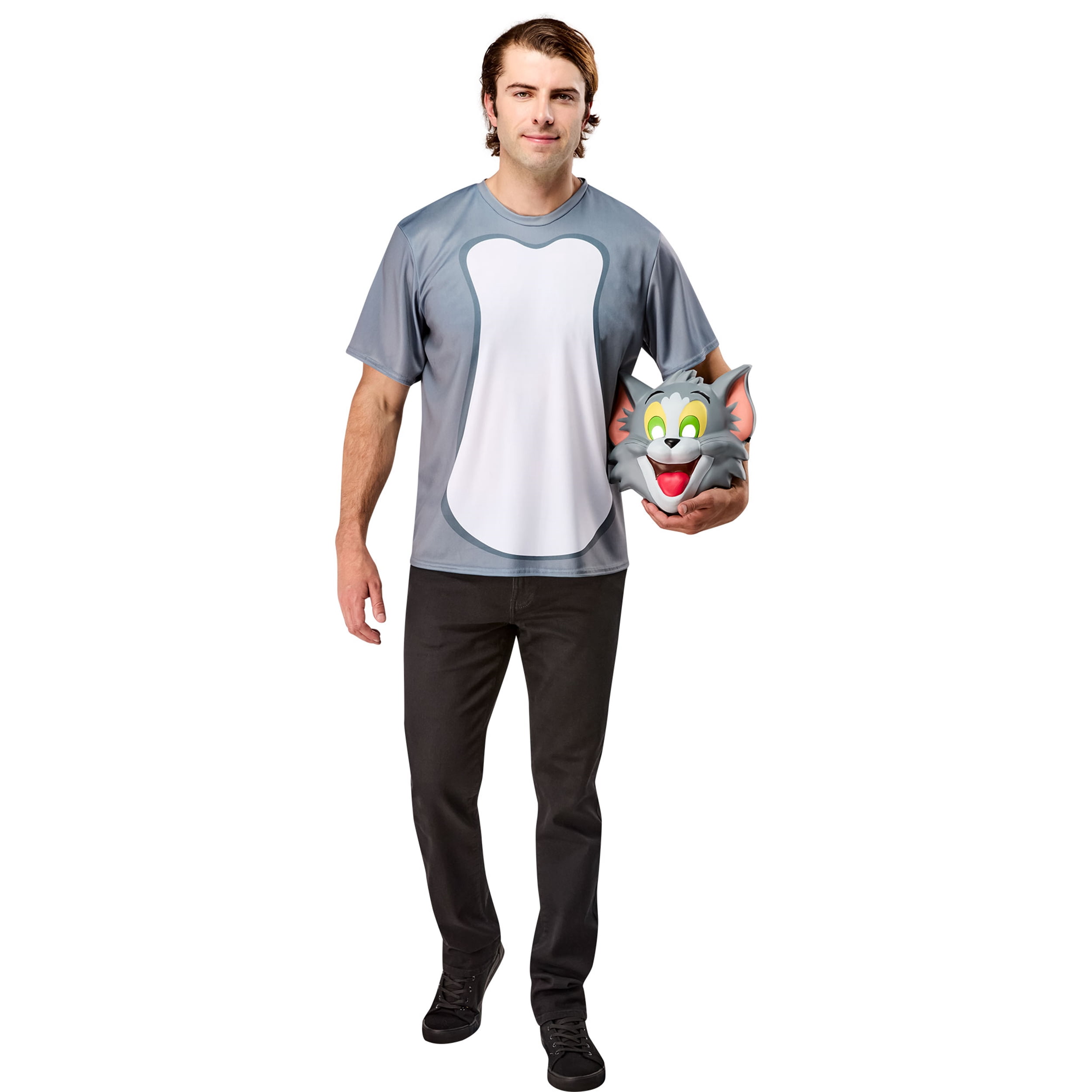 Tom and Jerry Tom Cat Ben Cooper Costume Set for Adults, Men's One