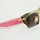 thumbnail image 4 of MIU MIU RASOIR 53O Sunglasses Cat Eye Brushed Gold Pink Mirrored Rimless MU53OS, 4 of 6
