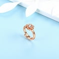thumbnail image 6 of 3D Flower Rose Ring 925 Sterling Silver Adjustable Wrap Open Ring Romantic Women Jewelry Mother Birthday Christmas Valentine's Day Gifts for Her, 6 of 9
