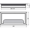 thumbnail image 2 of Garnitures de Table 80x 280mm Sortie de Câble Insert de Couvercle Bien Rangé, 2 of 5