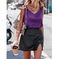 thumbnail image 5 of Ekouaer Womens Silk Satin Tank Tops V Neck Casual Cami Sleeveless Camisole Blouses Summer Basic Tank Shirt, 5 of 7