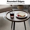 thumbnail image 4 of HDUTNGISN 24" Oval Side Table with Wooden Tray, Wood  End Table for Bedroom, Living Room , 4 of 14