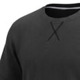 thumbnail image 5 of BVnarty Men's Corduroy Waffle‑Textured Crew Neck Short Sleeve T‑Shirt, Lightweight Summer Sports Tops Black L, 5 of 5