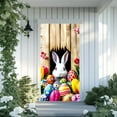 thumbnail image 5 of HongHeng Happy Easter Door Cover Decoration Easter Eggs Bunny Door Banner Happy Easter Day Party Background Accessory Spring Backdrop for Photography Home Decors Supplies, 5 of 8