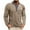 Khaki, variant on Horkkom Henley Shirts for Men Button Pullvoer Long Sleeve Shirts with Pocket Fall Casual Work Shirts M