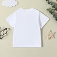 thumbnail image 2 of Gibobby Camisa Moda Niños Camiseta de manga corta con estampado de para niños y niñas de verano, Tops, ropa(Blanco, 2-3 Años), 2 of 5