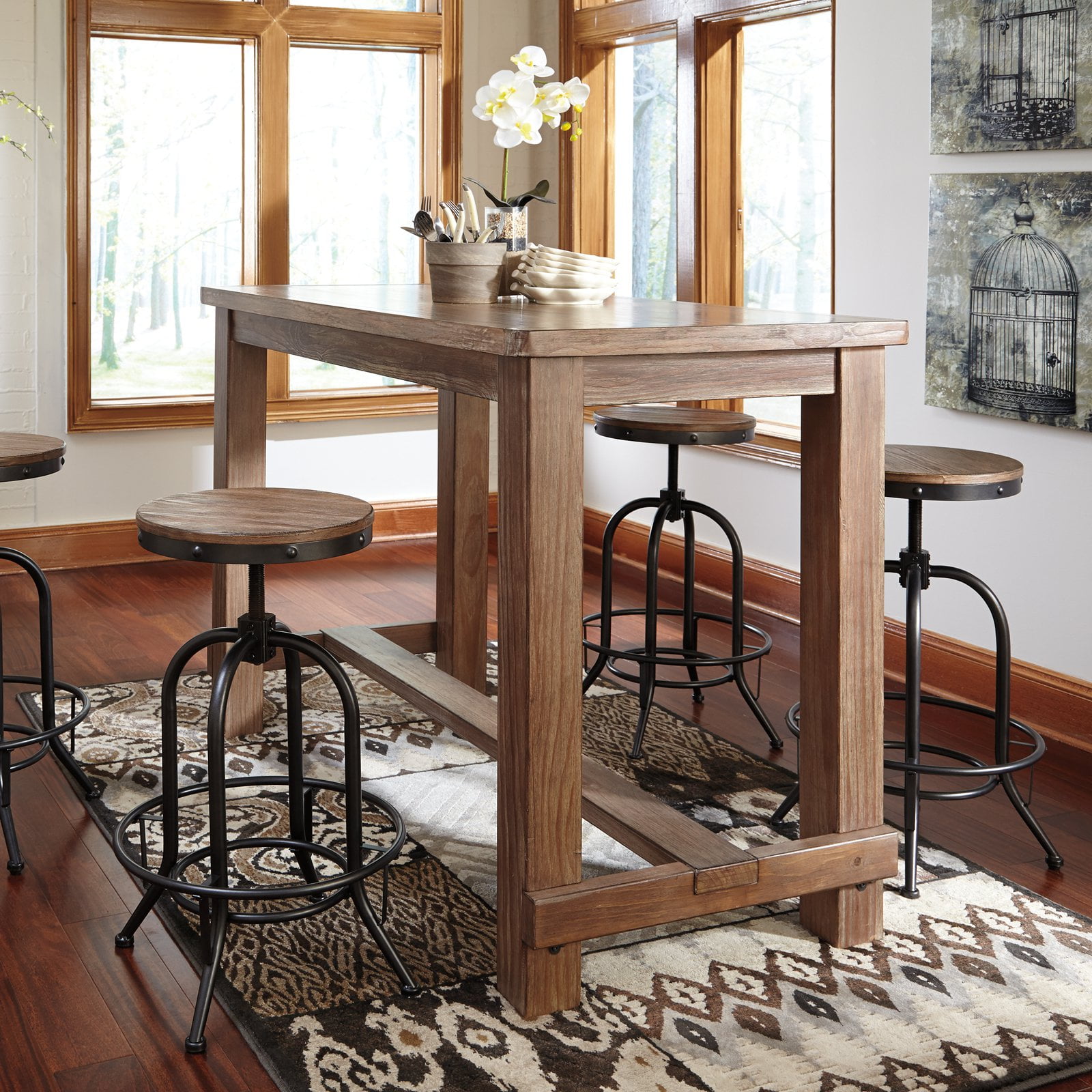 Signature Design By Ashley Pinnadel Dining Bar Table Com