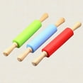 thumbnail image 2 of yuksok Kitchen Baking Pastry Cake Rolling Pin Dumpling Wrappers Noodles Roller Blue, 2 of 9