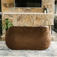 Big Joe Fuf Media Lounger Foam Filled Bean Bag Chair with Removable