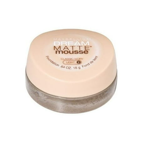 maybelline dream matte mousse foundation classic ivory maybelline dream matte mousse classic ivory light 2