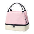 thumbnail image 2 of Kitchen Storage Organization, Office Worker Lunch Bag Student Lunch Box Bag Lunch Cooler Bag with Rice Insulation Bag, Pink, 2 of 6