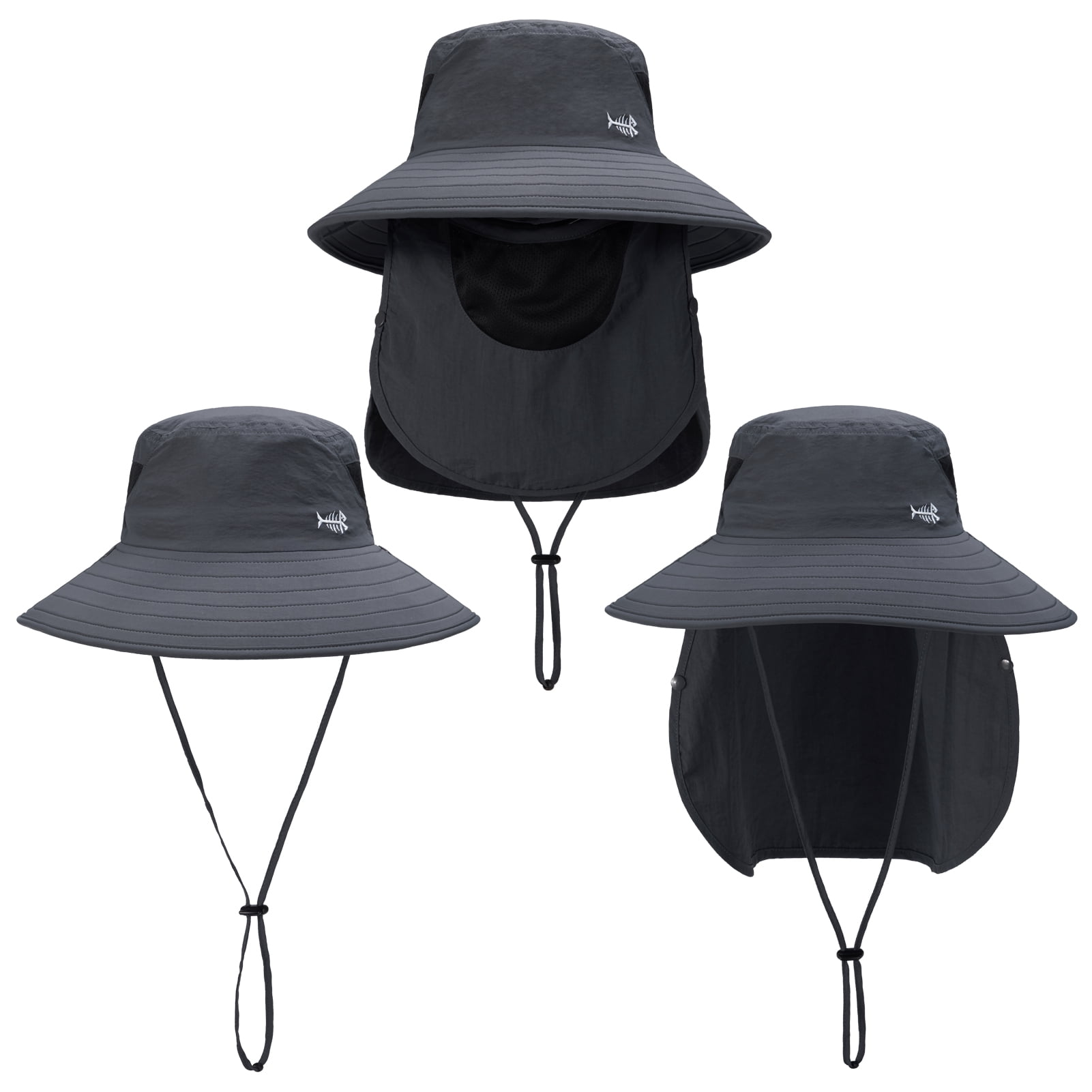 Men’s UPF 50+ Sun Hat with Face Cover & Neck Flap FH09