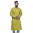 thumbnail image 3 of Atasi Kurta Imprimé pour Hommes Col Mandarin Popeline de Coton Kurta Chemise Décontractée, 3 of 7
