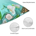 thumbnail image 3 of Wukai Tropical Pineapple Premium Polyester Fleece Pillow Covers with Hidden Zipper Closure,Luxuriously Soft and Durable-22"x22", 3 of 7