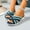 Blue BU38, variant on WIZUTIZ Shower Slippers for Women Athletic Soft Walking Womens Summer Sandals Slip on Sandals Wedge Sandals Slip on Sandals Knitted BOHO Beach Slides Indoor with Arch Support Shower Shoes for Lady