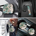 thumbnail image 4 of Uorisanigo Mandala Hummingbird Car Seat Cover with Coasters Shift Knob & Handbrake Covers Key Chains Headrest Cover Seatbelt Shoulder Pad Steering Wheel Protector Car Armrest Cushion, 18 Pieces, 4 of 7