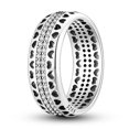 thumbnail image 1 of 925 Silver Stackable Vintage Leaf Ring For Women Crystal S925 Bowknot Rings Original Finger Rings Anniversary Retro Jewelry YFR070 8, 1 of 6
